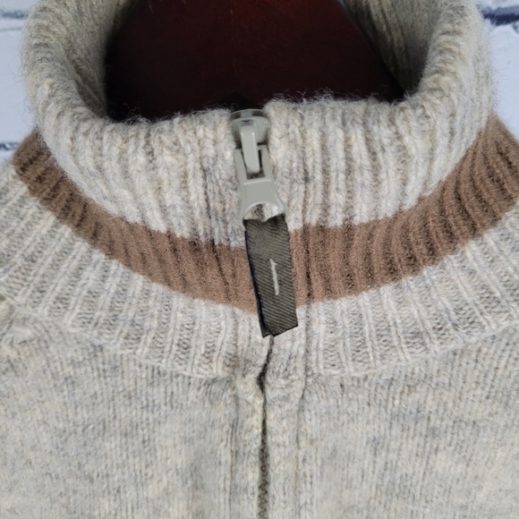 SPRINGFIELD | 100% lambswool high neck ¼ zip knit sweater - Picture 3 of 9